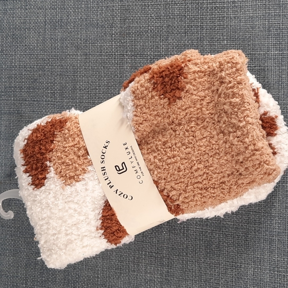 Cat Paw Foot Socks Sox Sock Fuzzy Soft Slipper Thick Warm Cozy Unisex Kids Child - Picture 3 of 4